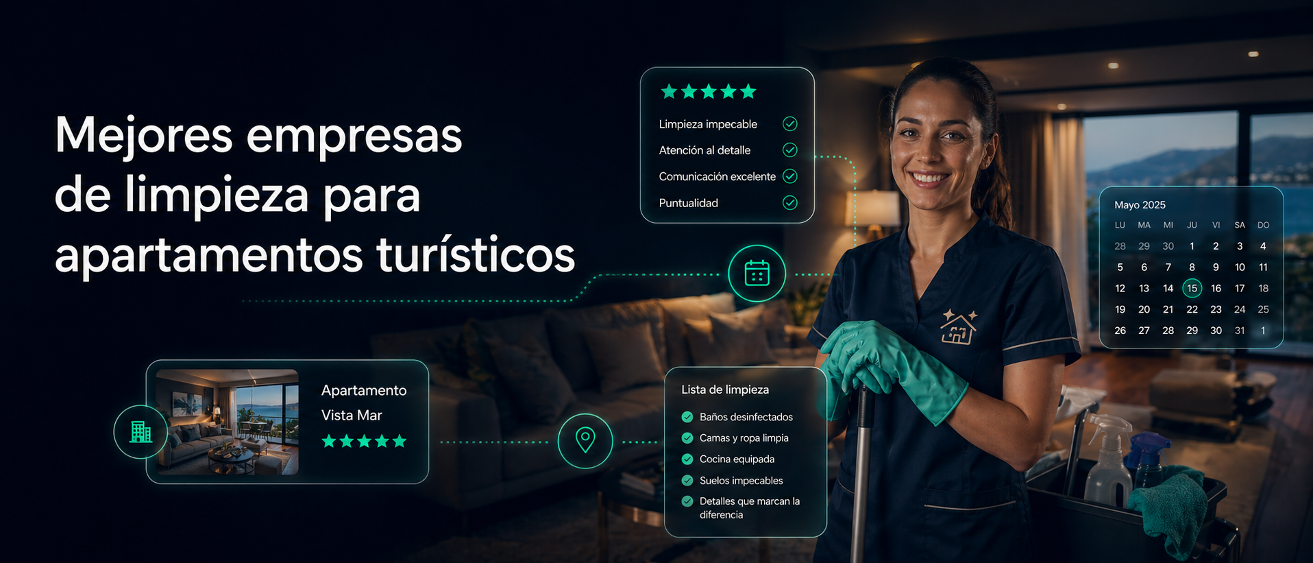 Mejores empresas de limpieza para apartamentos turísticos en Begur · Gestión y lavandería (2026)